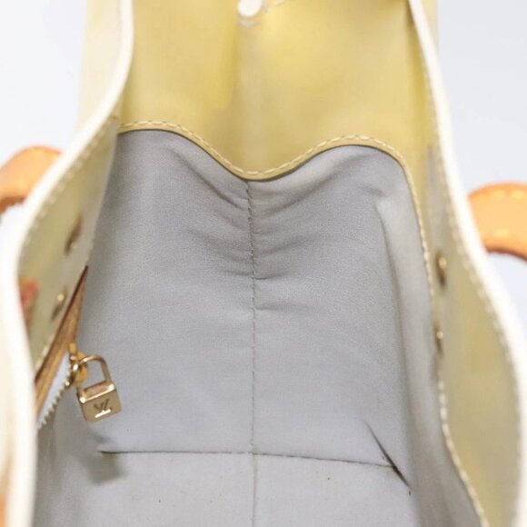 LOUIS VUITTON Monogram Vernis Reade PM Hand Bag Perle - Picture 12 of 15